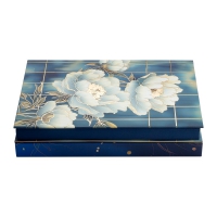 Дневник недатированный полиграфический PEONY, A5, голубой, 336 стр. Buromax BM.20170-14