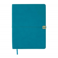 Дневник недатированный BEST, A5, бирюзовый, штуч.кожа, 336 стр. Buromax BM.20190-06
