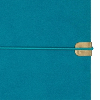 Дневник недатированный BEST, A5, бирюзовый, штуч.кожа, 336 стр. Buromax BM.20190-06