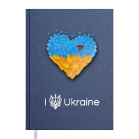 Дневник недатов. UKRAINE, A5, серый Buromax BM.2024-09 BM.2021-09