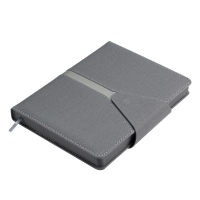 Дневник недатированный NAVIGATOR, A5, серый, штуч.кожа, 336 стр. Buromax BM.20230-09