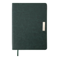 Щоденник недатований SALERMO, A5, 288 стор., зелений Buromax BM.2026-04