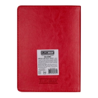 Щоденник недатований SALERNO, A5, червоний, штуч. шкіра, 336 стор Buromax BM.20260-05