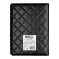 Щоденник недатований DONNA LINE, A5, чорний, штуч.шкіра/поролон, 336 стор Buromax BM.20300-01