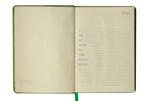 Щоденник недатований METALLIC, A5, 288 стор. жовтий Buromax BM.2033-08