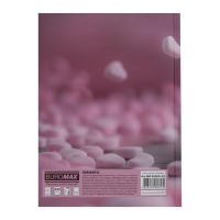 Щоденник недатований поліграфічний ROMANTIC, A5, світло-рожевий, 336 стор Buromax BM.20400-43