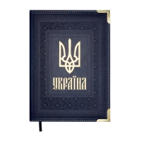 Щоденник недатований STATUT, A5, синій, штуч.шкіра/поролон, 336 стор Buromax BM.20480-02