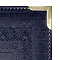 Щоденник недатований STATUT, A5, синій, штуч.шкіра/поролон, 336 стор Buromax BM.20480-02