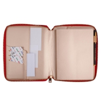 Щоденник недатованийPRIMAVERA, A5, червоний, штуч.шкіра/поролон, 336 стор Buromax BM.20730-05