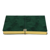 Щоденник недатований VELOUR, A5, зелений, штуч.шкіра, 336 стор Buromax BM.20770-04