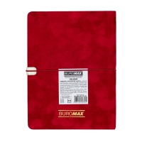 Щоденник недатований VELOUR, A5, червоний, штуч.шкіра, 336 стор Buromax BM.20770-05