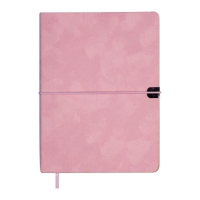 Щоденник недатований VELOUR, A5, рожевий, штуч.шкіра, 336 стор Buromax BM.20770-10