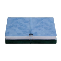 Щоденник недатований VELOUR, A5, блакитний, штуч.шкіра, 336 стор Buromax BM.20770-14