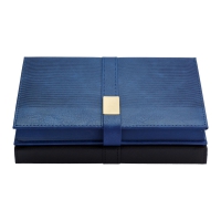 Щоденник недатований LEROY, A5, синій, штуч.шкіра, 336 стор Buromax BM.20780-02