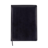 Дневник недатированный BRAVO, L2U, A4, черный, штуч.кожа/поролон, 336 стр. Buromax BM.20970-01