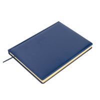 Щоденник недатований BRAVO, L2U, А4, синій, штуч.шкіра/поролон, 336 стор Buromax BM.20970-02