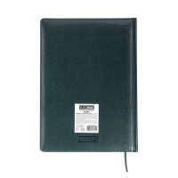 Щоденник недатований BRAVO, L2U, А4, зелений, штуч.шкіра/поролон, 336 стор. Buromax BM.20970-04