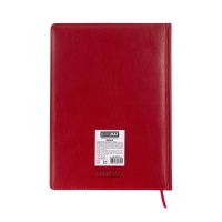Щоденник недатований BRAVO, L2U, А4, червоний, штуч.шкіра/поролон, 336 стор Buromax BM.20970-05