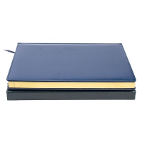 Щоденник недатований BRAVO, L2U, А4, червоний, штуч.шкіра/поролон, 336 стор Buromax BM.20970-05