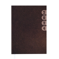 Дневник датированный 2024 INDEX, A5, коричневый Buromax BM.2103-25