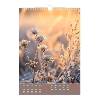 Календар настінний 2026 р., А3, 1 пружина, Wild flowers Buromax BM.210605