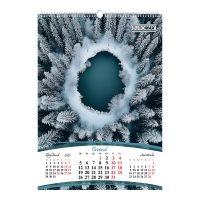 Календарь настенный 2026 г., А2, 1 пружина, Seasons of the year Buromax BM.210652