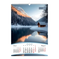 Календарь настенный 2026 г., А2, 1 пружина, Seasons of the year Buromax BM.210652