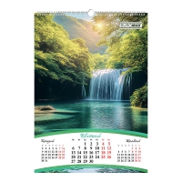 Календарь настенный 2026 г., А2, 1 пружина, Seasons of the year Buromax BM.210652