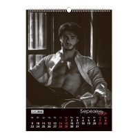 Календарь настенный 2026 г., А2, 1 пружина, Men Buromax BM.210654