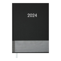 Щоденник датований 2024 PARALLEL, A5, чорний Buromax BM.2107-01