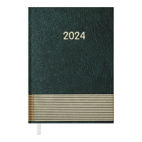 Дневник датированный 2024 PARALLEL, A5, зеленый Buromax BM.2107-04
