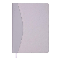 Щоденник датований 2026 AURORA, A5, бузковий, штуч.шкіра/поролон Buromax BM.21115-26