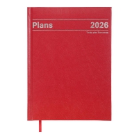 Щоденник датований 2026 STYLE, A5, червоний, бумвініл/поролон Buromax BM.21120-05