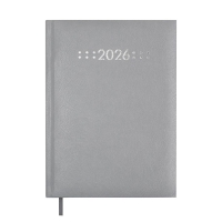 Щоденник датований 2026 CLASSIC, A5, сірий, бумвініл/поролон Buromax BM.21121-09