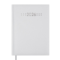 Щоденник датований 2026 CLASSIC, A5, білий, бумвініл/поролон Buromax BM.21121-12