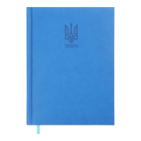  Щоденник датований 2025 HERALDRY, A5, світло-синій, иск.кожа/поролон Buromax BM.21128-02