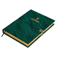 Щоденник датований 2026 PATRIOT VELOUR, A5, зелений, штучна шкіра Buromax BM.21133-04