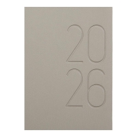 Щоденник датований 2026 MORANDI STYLE, A5, сірий, штуч.шкіра Buromax BM.21135-09