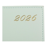 Дневник датированный 2026 NUDE, A5, светло-зеленый, штуч.кожа Buromax BM.21140-15