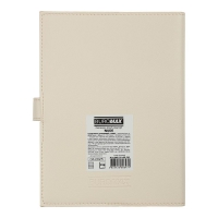 Щоденник датований 2026 NUDE, A5, бежевий, штуч.шкіра Buromax BM.21140-28