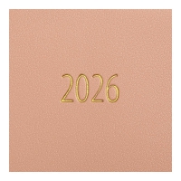 Дневник датированный 2026 PANDORA, A5, молочный, штуч.кожа Buromax BM.21141-37