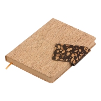 Щоденник датований 2026 NATURE, A5, крафт, штуч.шкіра Buromax BM.21143-34