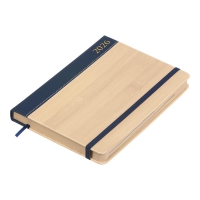 Щоденник датований 2026 BARK, A5, синій, штуч.шкіра Buromax BM.21144-02