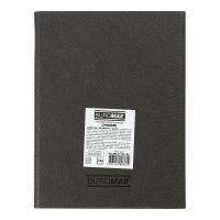 Дневник датированный 2026 CHARME, A5, серый, штуч.кожа Buromax BM.21146-09