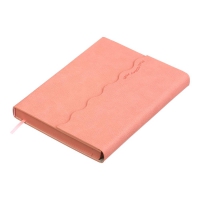 Дневник датированный 2026 CHARME, A5, ЛОСОСЕВЫЙ, штуч.кожа Buromax BM.21146-26