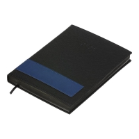 Щоденник датований 2026 PRESTIGE, A5, чорний, штуч.шкіра Buromax BM.21147-01