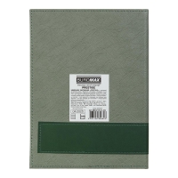 Щоденник датований 2026 PRESTIGE, A5, зелений, штуч.шкіра Buromax BM.21147-04