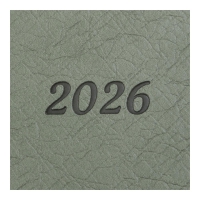 Щоденник датований 2026 PRESTIGE, A5, зелений, штуч.шкіра Buromax BM.21147-04
