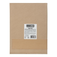 Щоденник датований 2026 PRESTIGE, A5, бежевий, штуч.шкіра Buromax BM.21147-28