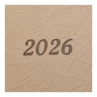 Щоденник датований 2026 PRESTIGE, A5, бежевий, штуч.шкіра Buromax BM.21147-28